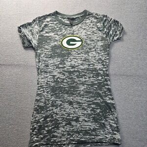NFL Green Bay Packers Burnout TShirt Womens Small Green Short Sleeve Graphic Tee
